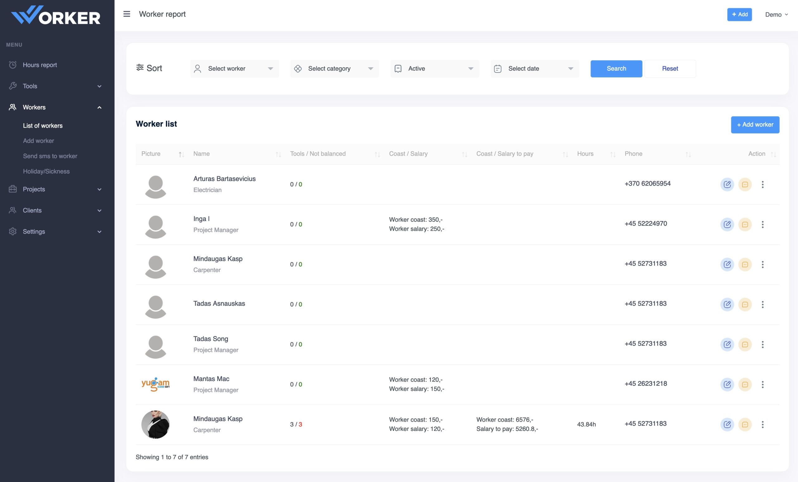 Kaip pridėti naują darbuotoją?