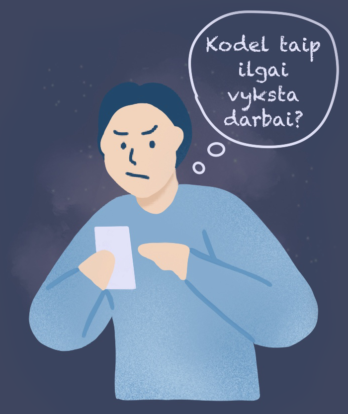 Užsakovas susiraukęs?