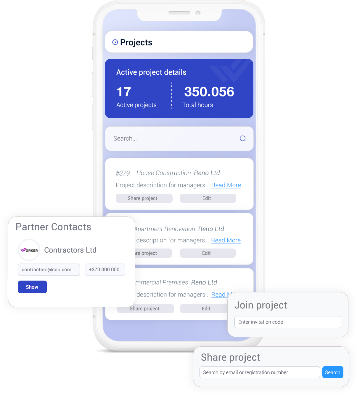 Darbo laiko valandų apskaita pagal GPS lokacija statybose